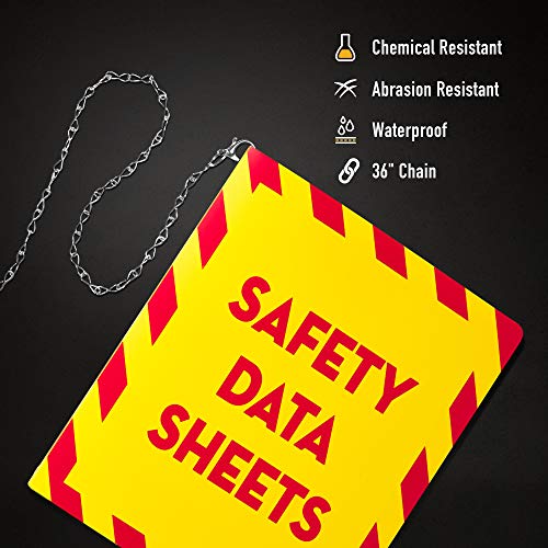 Avery UltraDuty SDS-Binder mit Kette, strapazierfähiges Poly-Binder, 5,1 cm schräge Ringe, hält 530 Blatt (77712)