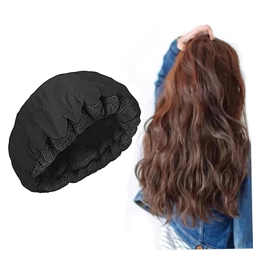 Miniatura 4 de 1 tapa térmica inalámbrica de acondicionamiento profundo de linaza, tapa de calor para microondas, tapa de cuidado del cabello, gorro térmico para