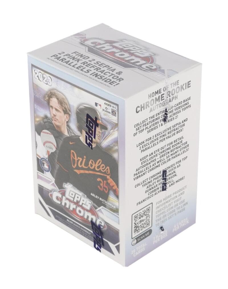 Amazon.com: 2023 Topps Chrome Baseball Factory Sealed Value Box