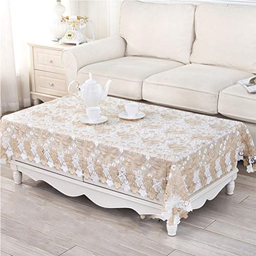 Nappe en dentelle vintage rectangulaire 120x180 cm pour table