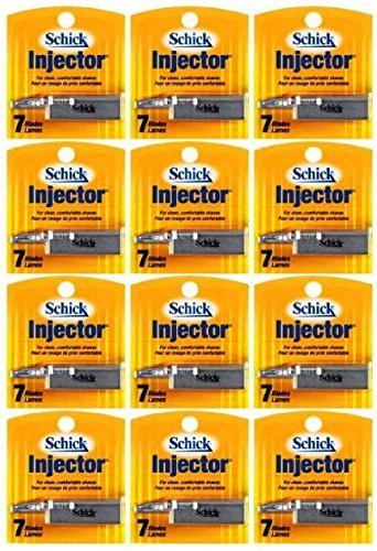 Schick Injector Blades - 1 Dozen of 7 Count Boxes = 84 Count