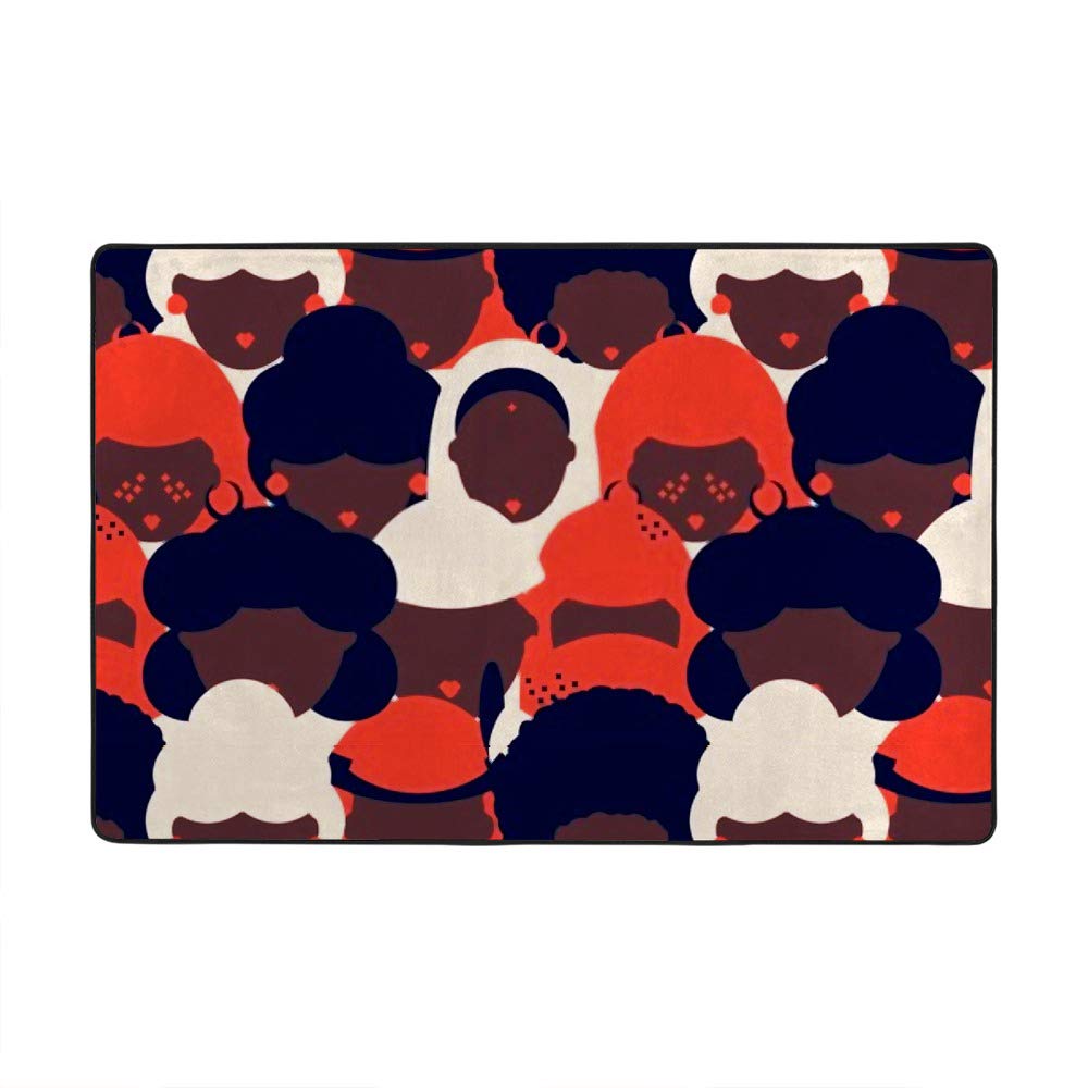 Tapis corail de salon velours coton stretch 72x48 inch