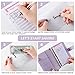 NICOOTHBudget Binder Cash Envelopes A6 Money Saving Binder with Zipper envelopes (Purple)