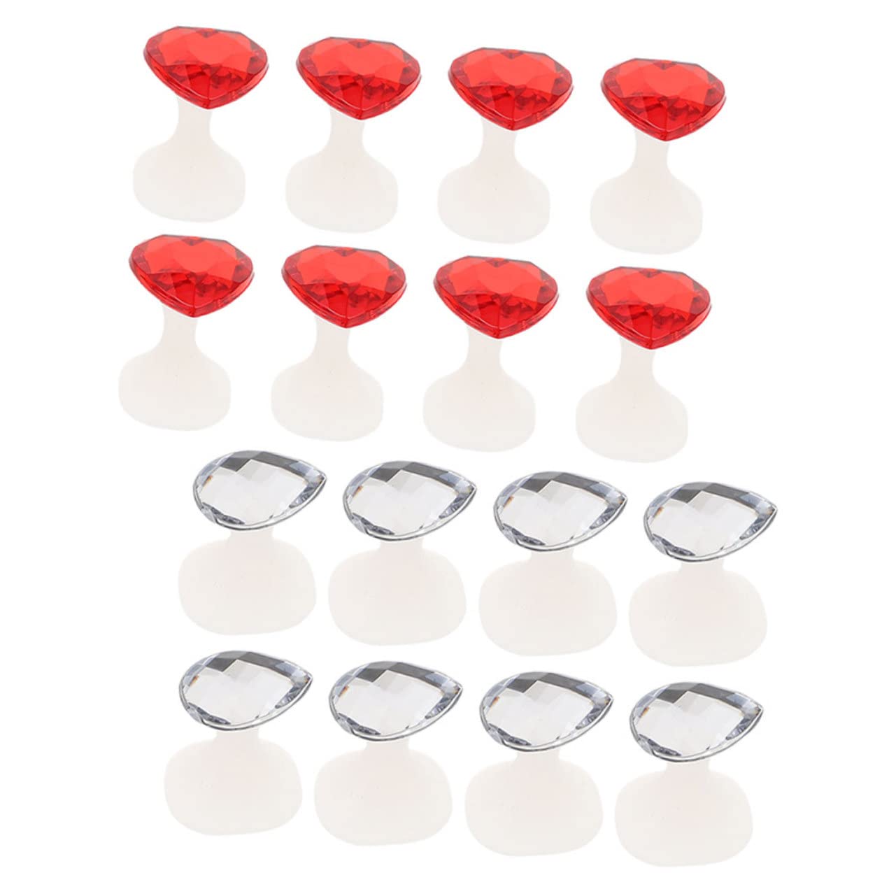 NOLITOY Foot Toe Divider Tools 16pcs Nail Art Toe Separators Environmental Friendly Material