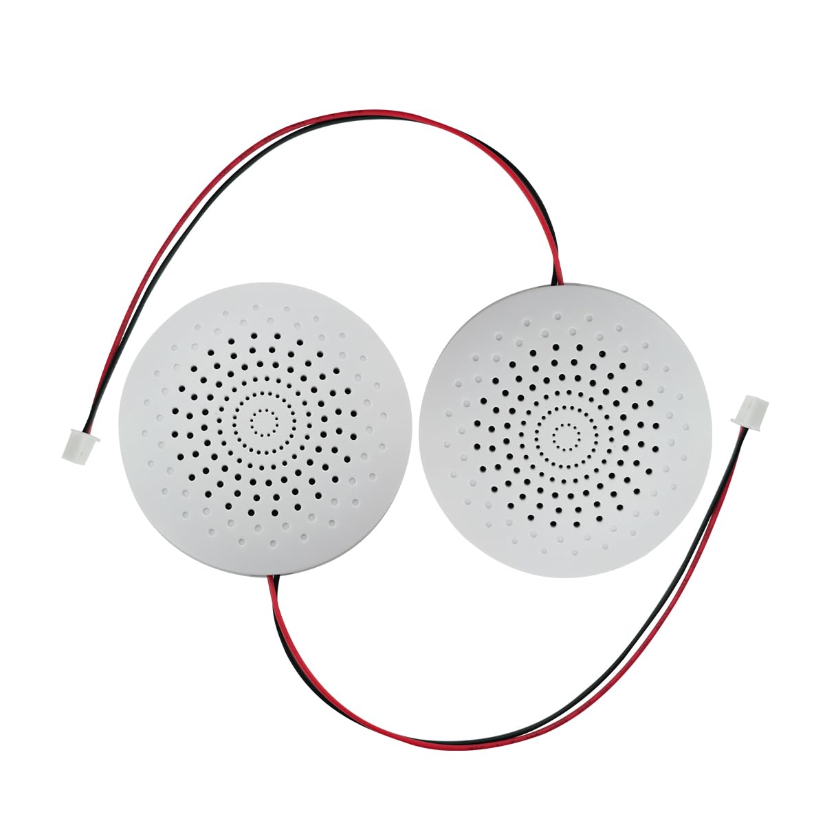 JRGKJCP Speaker, 8R/ 2W Loudspeaker Horn Stereo Amplifier DIY Accessory, Diameter: 70MM/2.8inch; Width :70mm/ 2.8inch；Height: 20MM/ 0.79inch; Weight:70G with 15CM Terminal Wire. (2Pack)