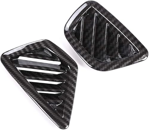 Miniatura 6 de YIWANG consola central de fibra de carbono estilo consola de salpicadero lateral de aire acondicionado salida de ventilación marco 2 piezas para BMW