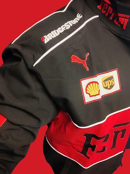 Image of Men's Graphic Printed Parachute Fabric Racing Jackets With Zip Closure for Car & Bike Racing And Casual Outfit