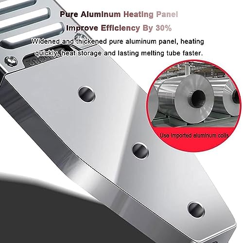 Professionale PPR Tubo Saldatore 20-63mm Digitale Presa Fusione con Anti-Block Dies, Piatto di riscaldamento in alluminio per sistemi d'acqua in plastica PE PB, Dissipazione di calore efficiente