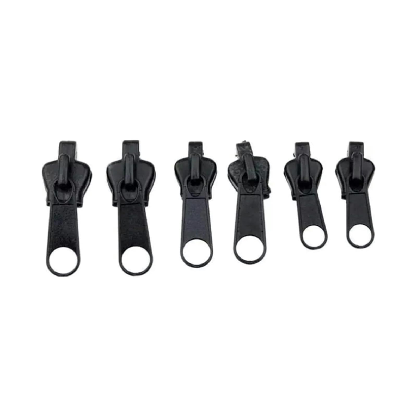 Bwesoo Black 6Pcs Zipper Repair Kit Universal Instant Fixer With Metal Slide Fix Any Instantly 3 Different Zipper Sizes Sewing, Fasteners, Repair Kit