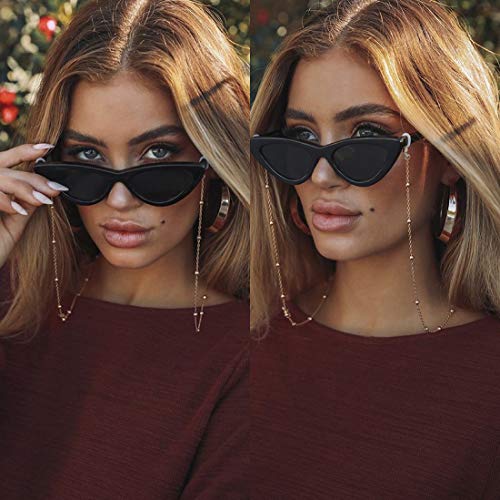 Jinear 18K Gold Plated Eyeglass Chain For Women Stylish Sunglass Chain Strap Holder Handmade Jewelry Gold Beaded Chain String Cord Lanyard… #TOP3