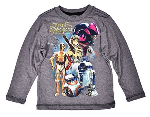 Star Wars Boys The Force Awakens Long Sleeve Tee (Group, Medium)