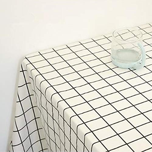 Nappe de table à carreaux décorative pour repas de famille en terrasse
