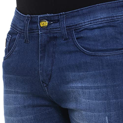 Image of CAHOOT Men's Denim Jeans for Regular Wear | Denim Fabric | Slim Fit | Jeans Crafted with Comfort Fit and High-Performance for Everyday Casual Wear