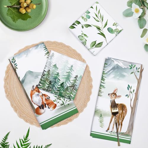 Arquiel Forest Animal 100% Cotton Kitchen Towel Set 48 x 70CM - Image 2