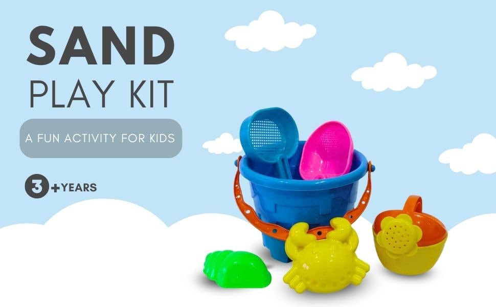 12 Pieces Bucket Beach Play Set for Kids / Sand Play Set with Bucket, Shovels & Molds / Beach Toys for Toddlers / Toddler Gardening playset / Beach Toys Gift Basket / Digging kit for Kids (Small) 1