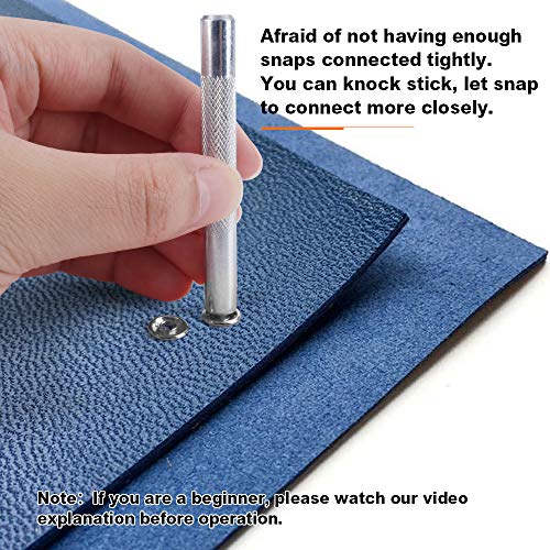 Meifuly 400 Sets 9.5Mm Snap Fasteners Kit Tool For Sewing And Crafting, 10 Colors Metal Prong Hollow Snaps And Solid Snaps Buttons With Fastener Pliers Press Tool Kit #TOP3