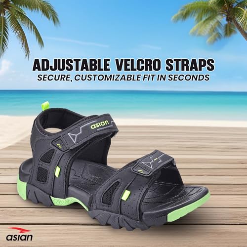 Image of ASIAN Vistara-48 Men's Outdoor Sandals with Adjustable Straps, Cushioned Footbed, Rugged Anti-Slip Outsole, Stylish Lightweight Design | Ideal for Travel & Beach