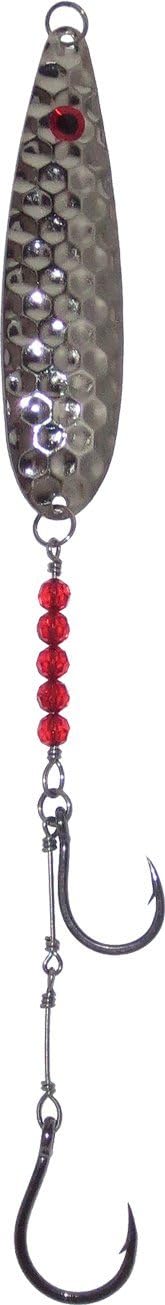 Thundermist SS Viper Spoon SS40, Beaded with 2 Hooks, Silver