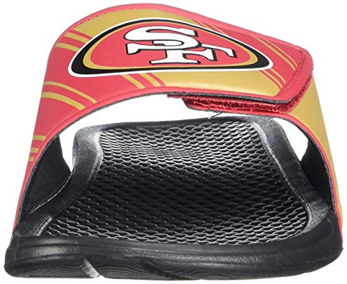 Image of FOCO mens NFL Team Logo Legacy Sport Slide Sandals
