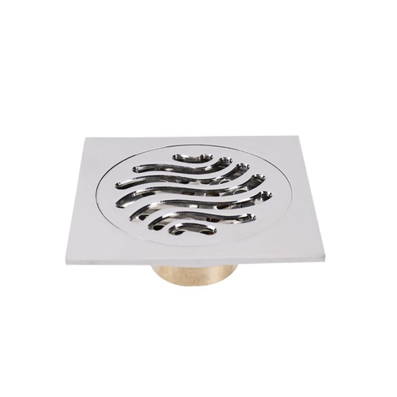 BKHsgDXJ Shower drain filter cover, 1pc Brass Self-Sealing Bathrom Basin Round Shower Drain Strainer Grid Cover 10cm X(C)