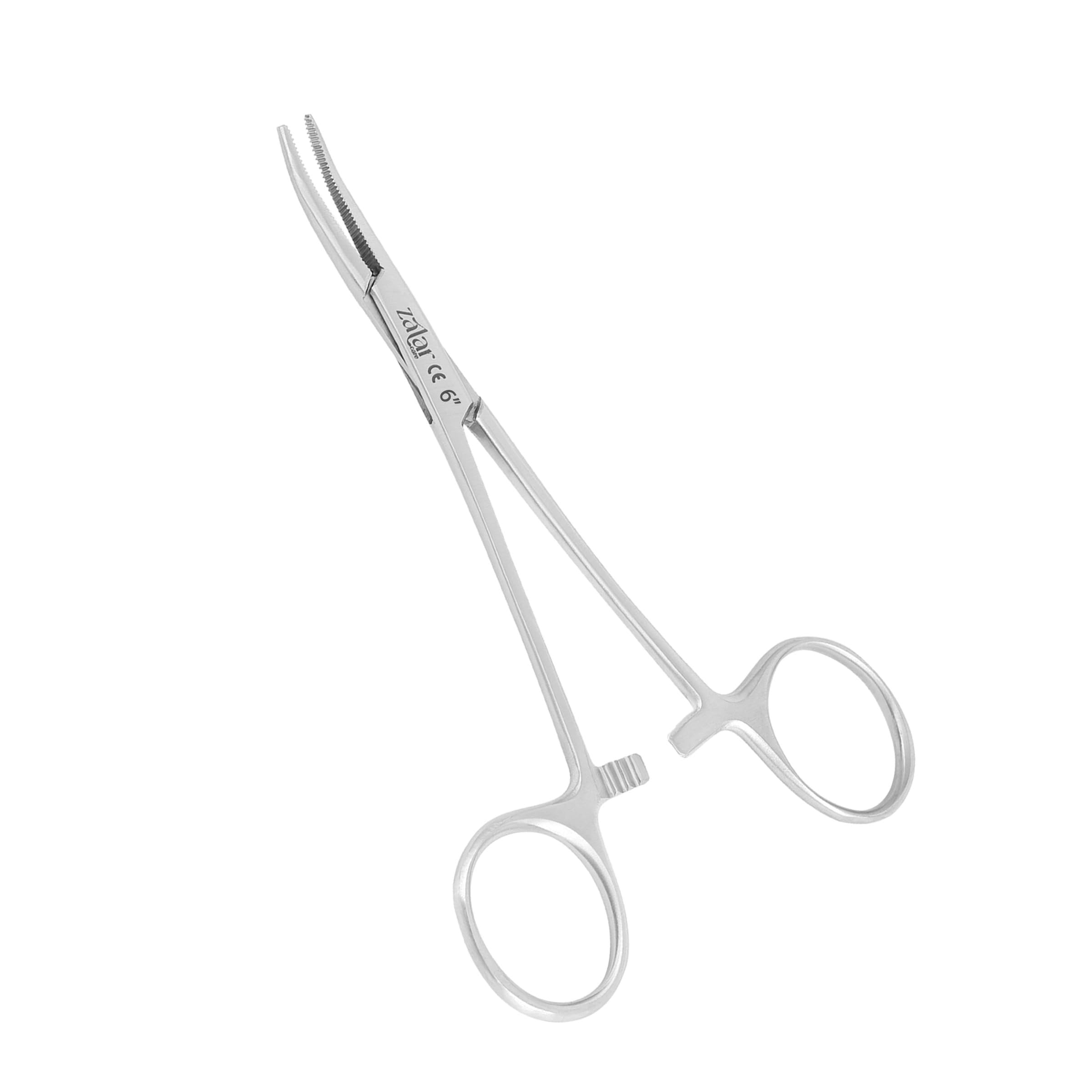 Zalar Care Stainless Steel Multipurpose Locking Forceps, Curved and Straight, for Fishing, Pet Grooming, DIY Crafts 6'' 8", 10" (6" CURVED)