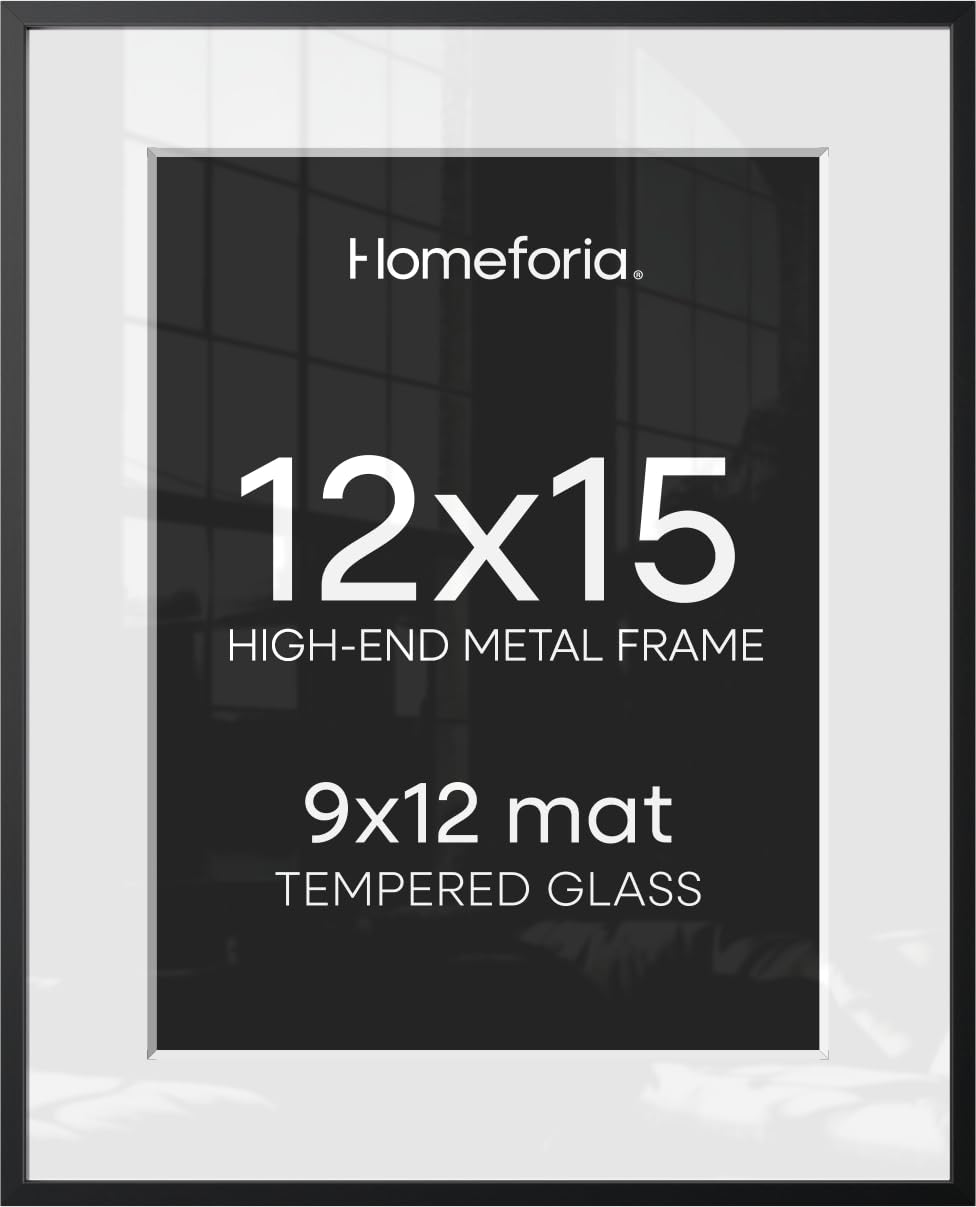 Homeforia 12x15 Black Picture Frame