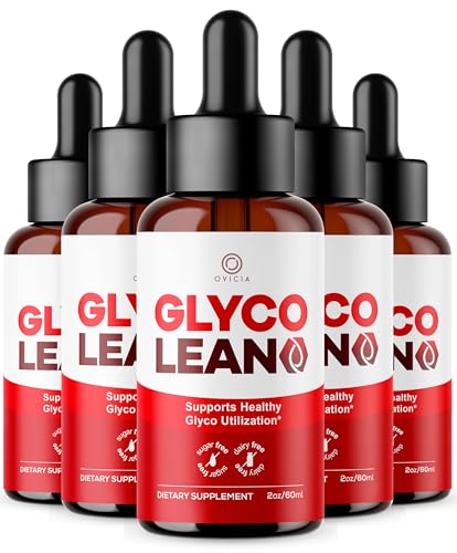 (5 Pack) Glyco Lean Drops GlycoLean Drops All Natural Ingredients Liquid Advanced Formula Premium Vitamin Daily GlycoLeanDrops Support for Health and Wellness Reviews 5 Bottles for 5 Months