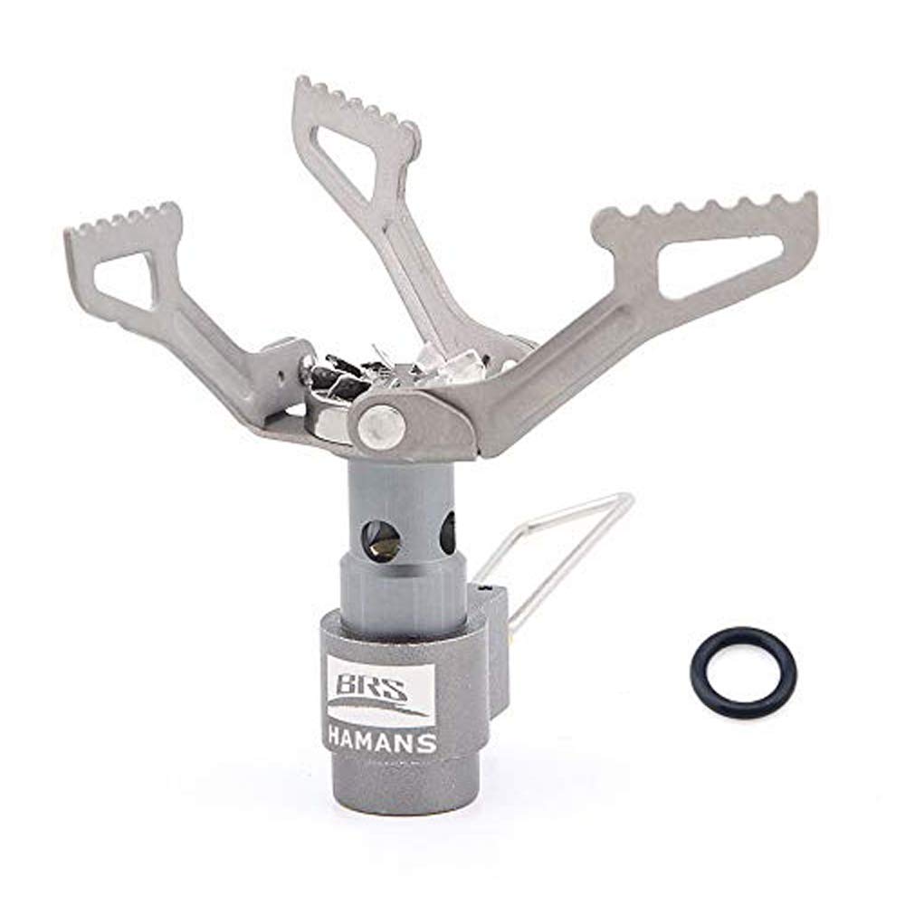 BRS 3000T Backpacking Stove Camping Stove Pocket Stove Portable Propane Stove Ultralight Mini Stove with 1 Extra Backup O-Ring