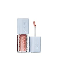 Vista 18 de Kosas Wet Lip Oil Gloss - Tratamiento hidratante y voluminizador de labios con ácido hialurónico y péptidos, acabado no pegajoso (Expuesto)