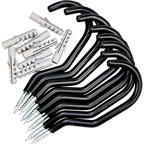 KINGOZOYI 8 Piezas Ganchos para Bicicletas de Garaje, Ganchos para Colgar Bicicletas en Pared para...