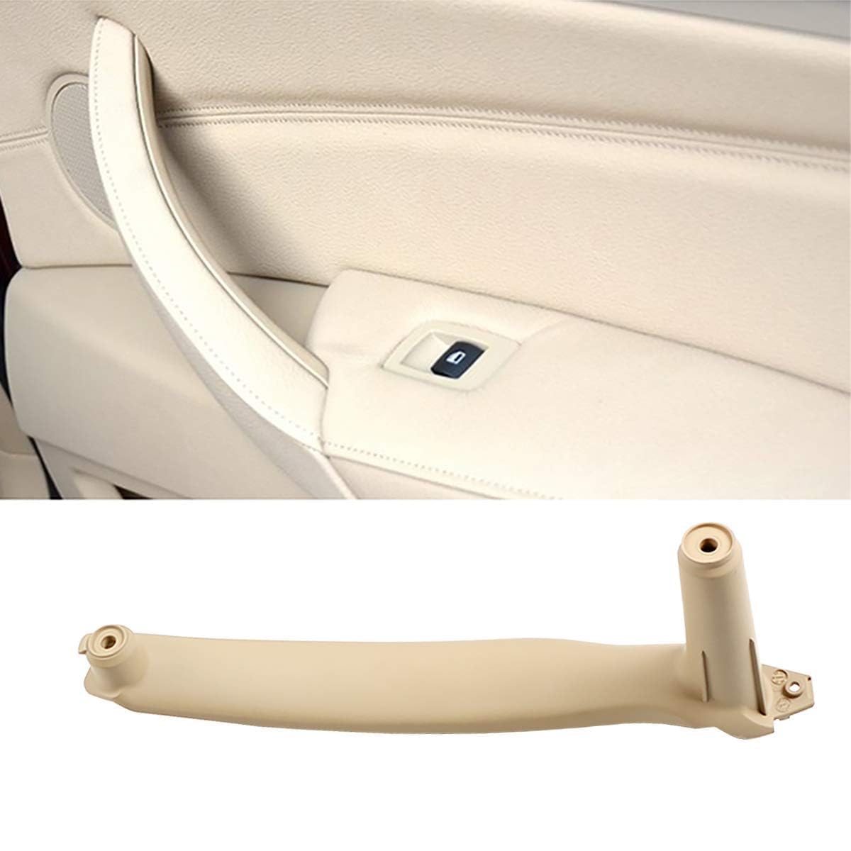 Cantondz 1 Paire Poignée De Porte Intérieure Avant Gauche Et Droite Chrome Compatible Avec Opel Corsa D 2006-2014 13297813+13297814