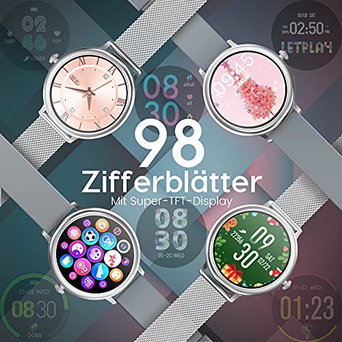 ایگرد | قیمت و خرید NAIXUES Smartwatch Damen, Fitness Tracker IP67  Wasserdicht, Fitnessuhr mit Aktivitätstracker Pulsuhr Stoppuhr  Schlafmonitor Schrittzähler Uhr, Smartwatch für Android iOS