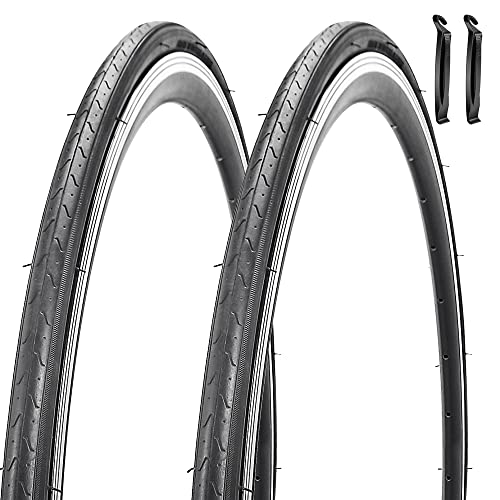 2 Pack 700x23C Bike Tire Foldable Repalcement Tires for Road Bicycle