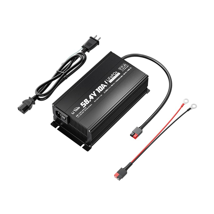 Li Time 48V100Ah LiFePO4バッテリー 充電器セット新品同様 Amazon.co.jp: LiTime 48V10A リン酸鉄リチウムイオンバッテリー専用