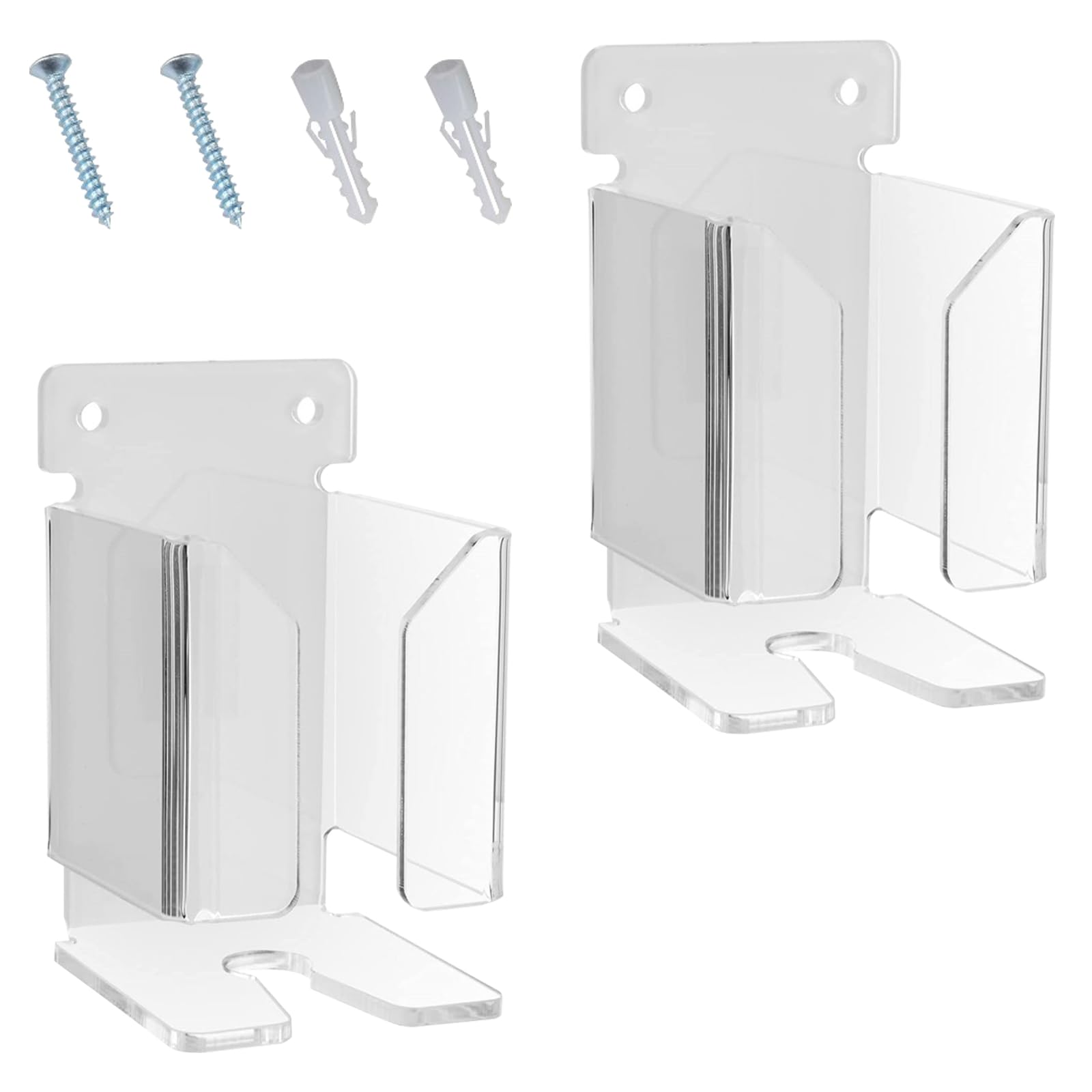 Nucelit Wall Hanging Acrylic Shaver Storage Rack Acrylic Bathroom Shaver Organizers Wall Mounted Space Saving Shaving Tool Shelf Mounted Storage Rack
