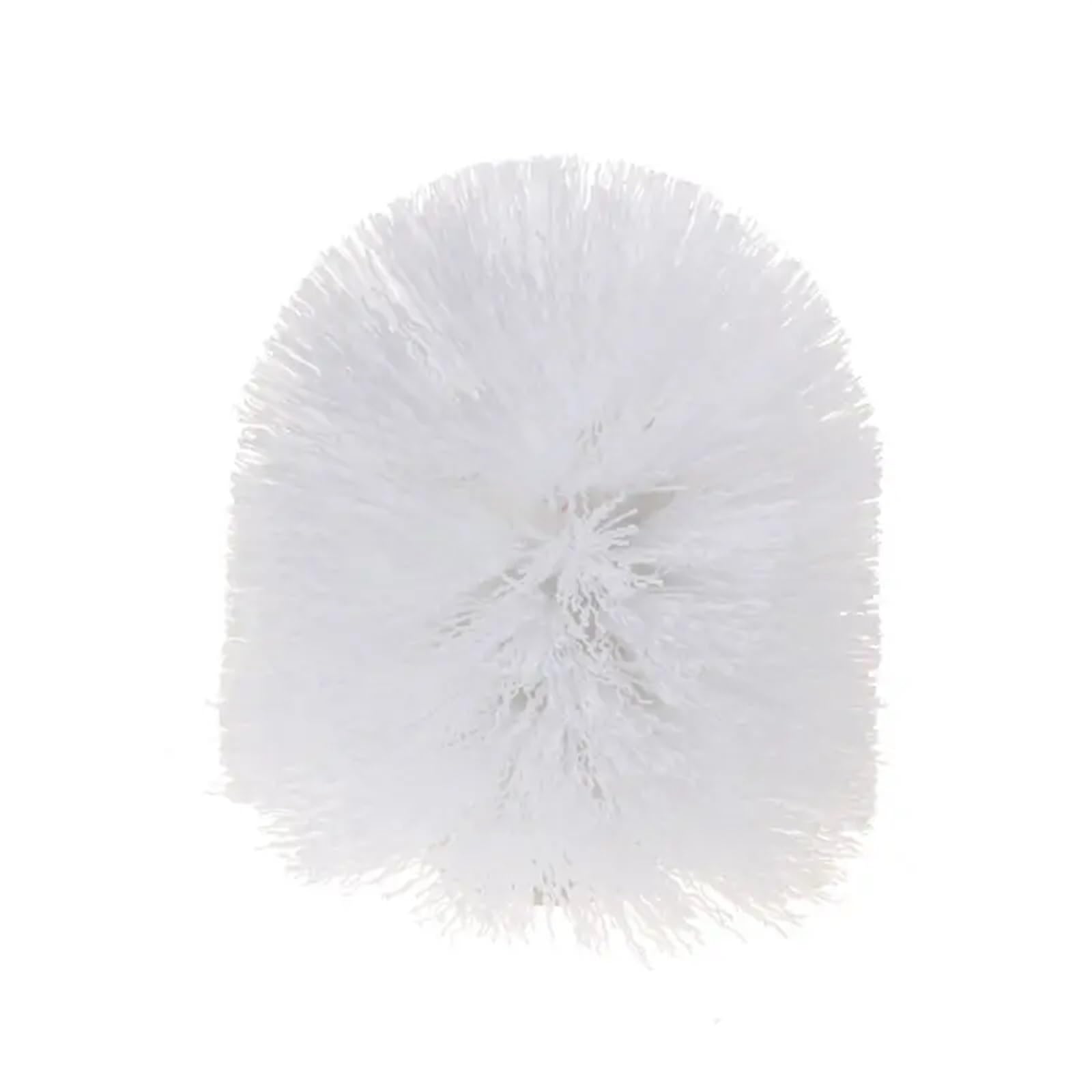 Tête de brosse à récurer blanche pour baguette et cuvette de salle de bain