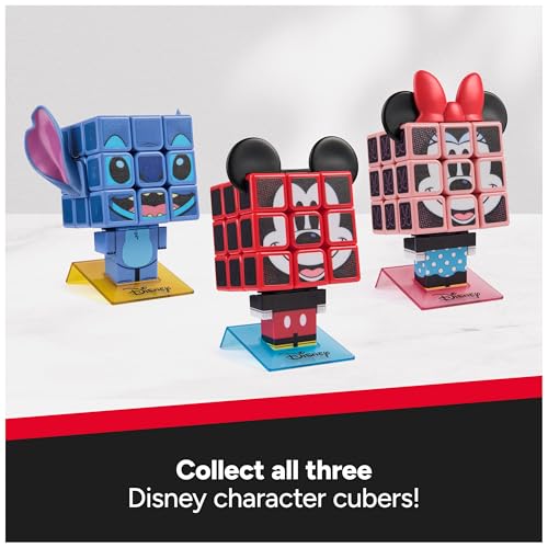 Image of Rubik's Cube Mickey Mouse Disney Cuber, Problem-Solving Challenging Brain Teaser Collectible Fidget Toy for Puzzle Lovers & Disney Fans Ages 8 and up