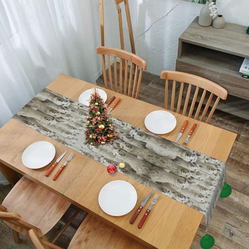 Chemin de table imprimé lama mignon déco table basse et mariage ferme - 8