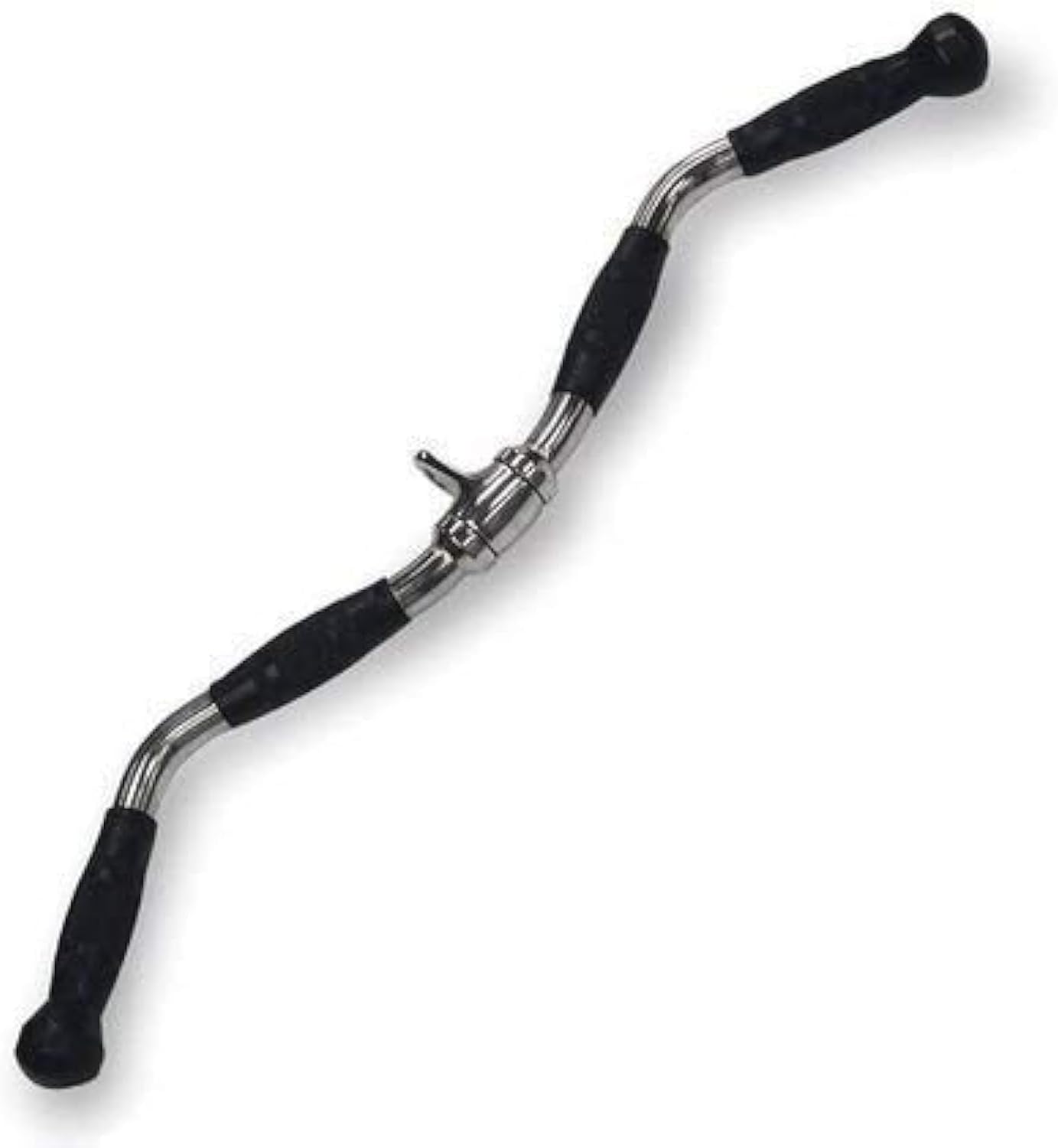 ISF Steel Triceps Zig-Zag Handle, LAT Bar, Gym Equipment, Spare Parts for Gym Machine, Attachment Accessories (Silver)