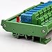 Electronics-Salon DIN Rail Mount 8 DPDT Signal Relay Interface Module. (Operating Voltage: DC 12V)