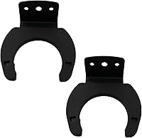 Vista 1 de LQ Industrial Soporte de gancho para micrófono, 2 unidades, negro, inalámbrico, soporte de gancho para micrófono, clip de pared, soportes