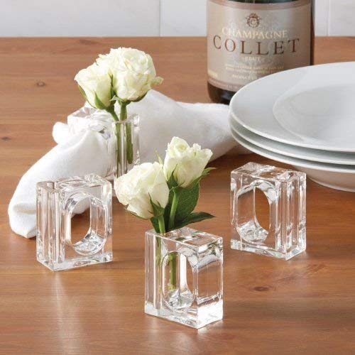 Danieli - Kit da 10pz Portatovaglioli Acrilico Trasparente - Porta salviette da bar e Segnaposto dal design moderno | Leroy Merlin