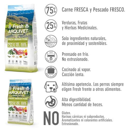 Arquivet Fresh Halbfeuchtes Hundefutter Iberisches Schweinefleisch und Ozeanfisch 2… – Ansicht 4