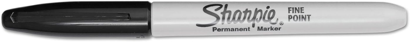 Sharpie® Permanent Fine-Point Markers, Black, Pack Of 36