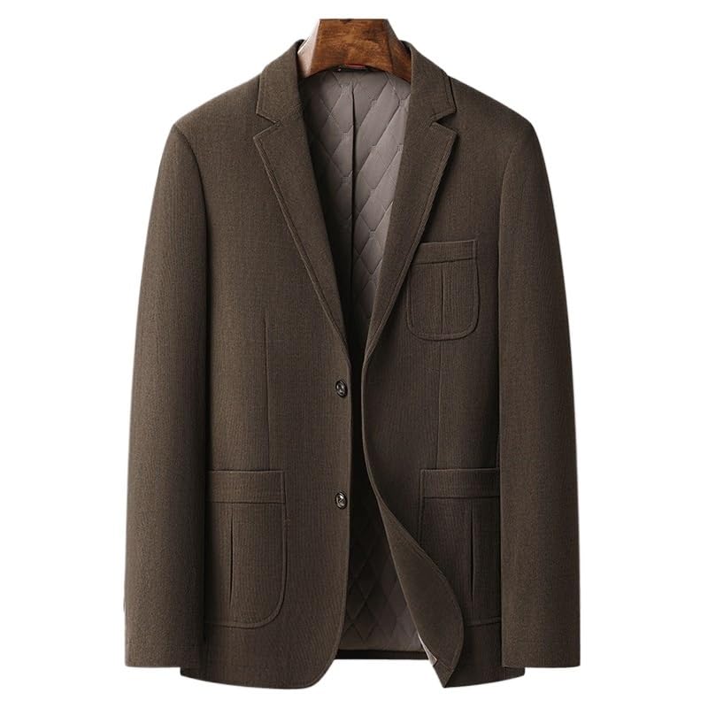 Mens Brown Casual Sport Coats Two Buttons Lightweight Business Sport2