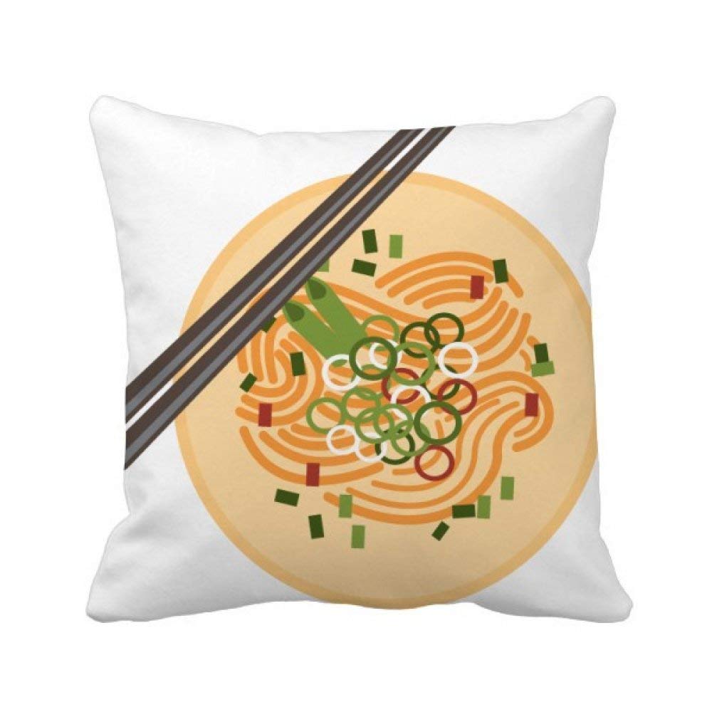 Coussin Chinois Plat de Nouilles Cadeau Original de Décoration Intérieure 40 cm