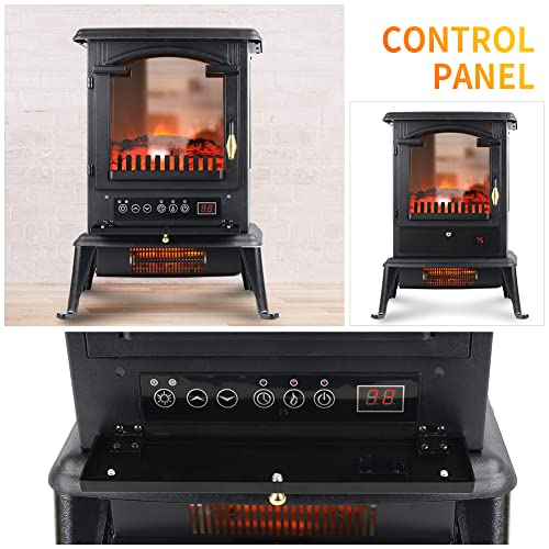 Voltorb Portable Electric Fireplace Heater with Remote Control