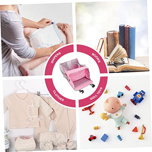 SWOOMEY Saco De Armazenamento De Empilhador De Fraldas Sacos De Armazenamento De Brinquedos De Berçá