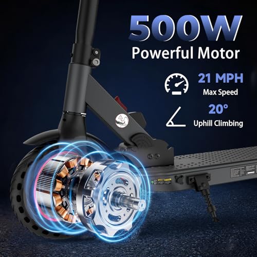 Image of Electric Scooters - Electric Scooter Adults, 1200W /1000W /500W Motor, 28 /25 /21 /18 MPH Top Speed, 10'' /8.5'' Tires, 28 /25 /23 /21Miles, APP Control E Scooter for Teens
