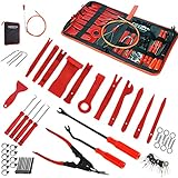 🏆【 Breite Anwendungen 】: Upgrade 43pcs+20pcs Clips enthalten fast alle Werkzeug für Montage und Demontage notwendig. Es ist ideal für die Verkleidung eignen sich hervorragend zum Aus- und Einbau von Verkleidungen für die Automobil, Schiffs, Möbel oder Flugzeugindustrie, einschließlich Türverkleidungen, Leisten, Fensterverkleidungen, Clips, Befestigungselementen, Emblemen, Verkleidungen, Radios usw.